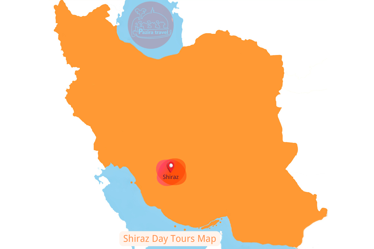 ¡Explora la ruta de viaje de Shiraz en el mapa!